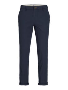 Jack & Jones Slim Fit Puuvillased püksid -Navy Blazer - 12206198
