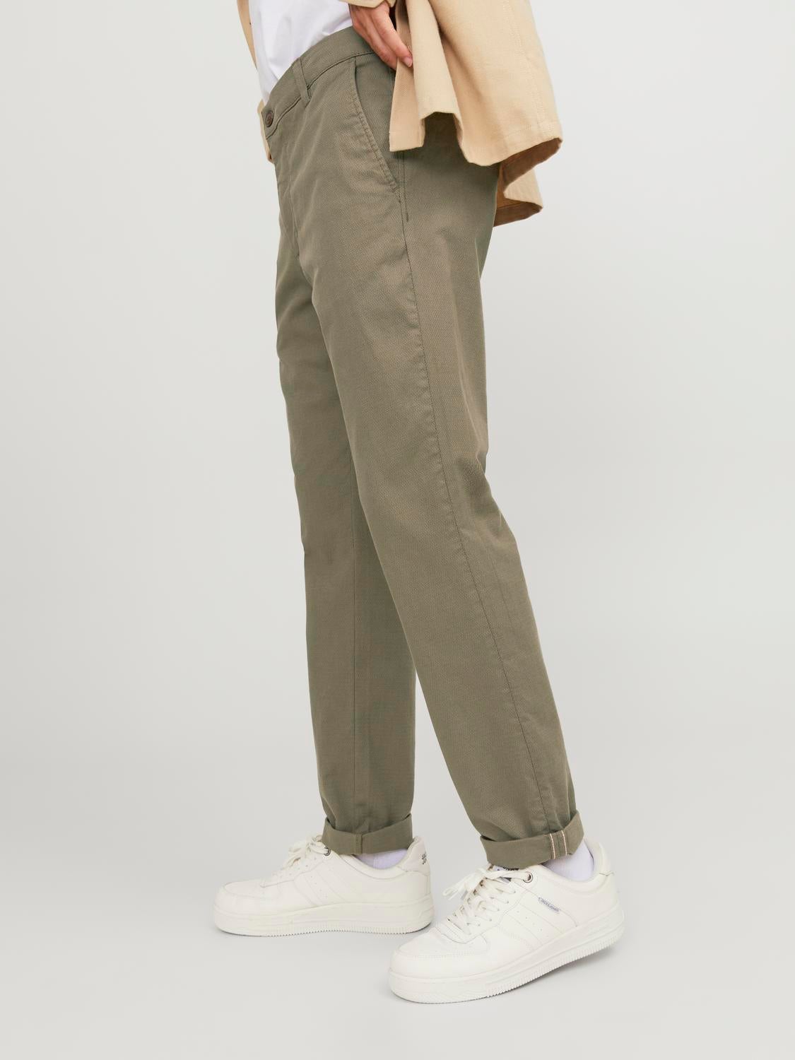 Slim Fit Chino trousers | Medium Green | Jack & Jones®