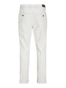 Jack & Jones Slim Fit Puuvillased püksid -Bright White - 12206198