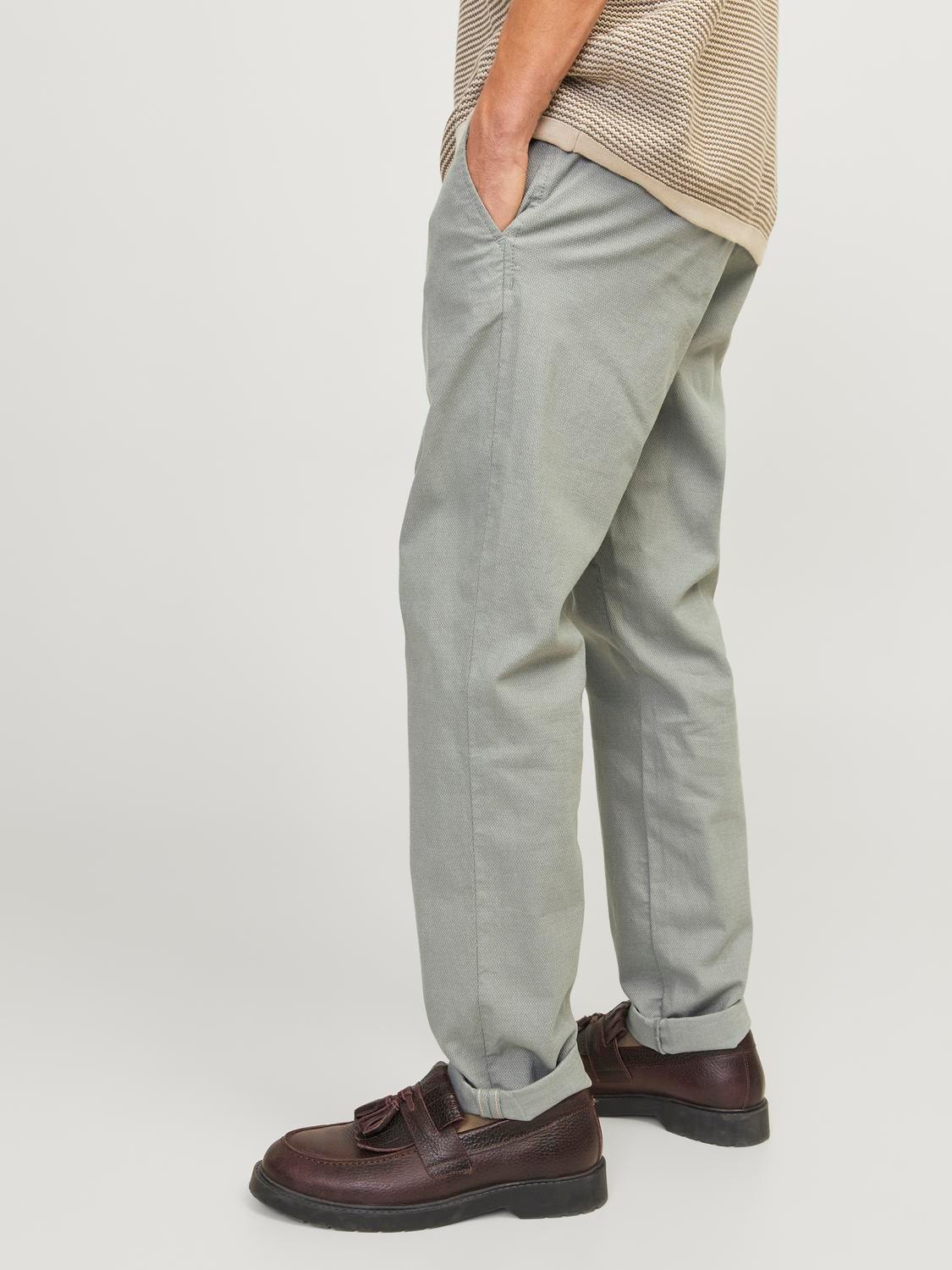Jack & Jones Slim Fit Plátěné kalhoty Chino -Agave Green - 12206198