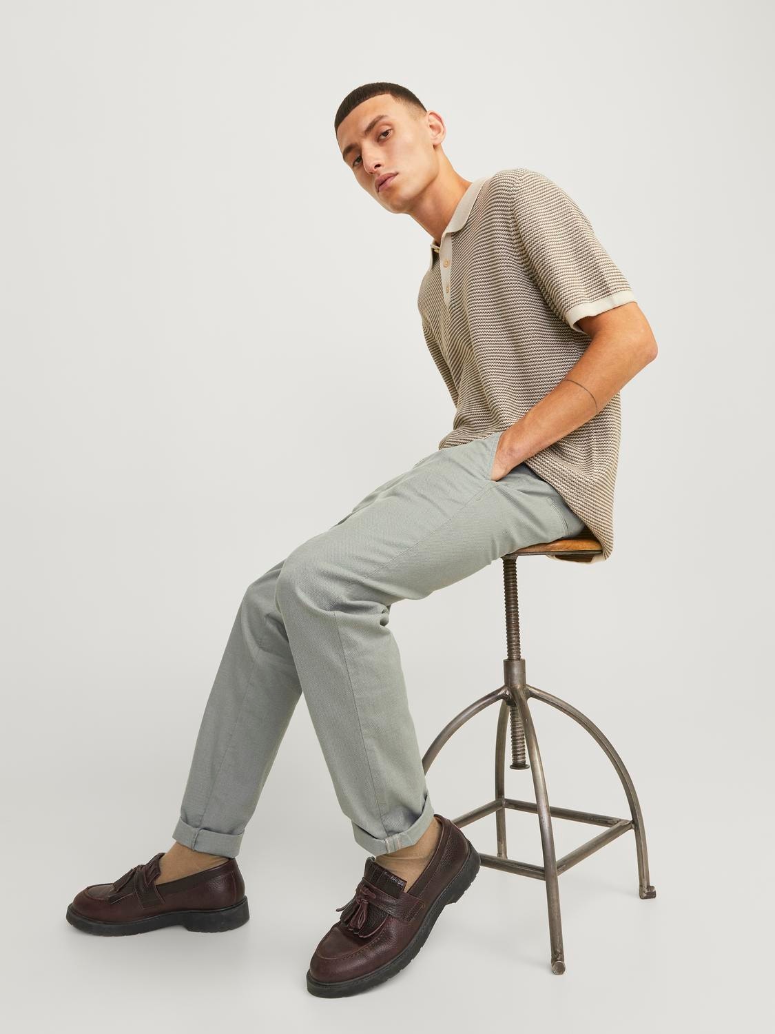 Jack & Jones Calças Chino Slim Fit -Agave Green - 12206198