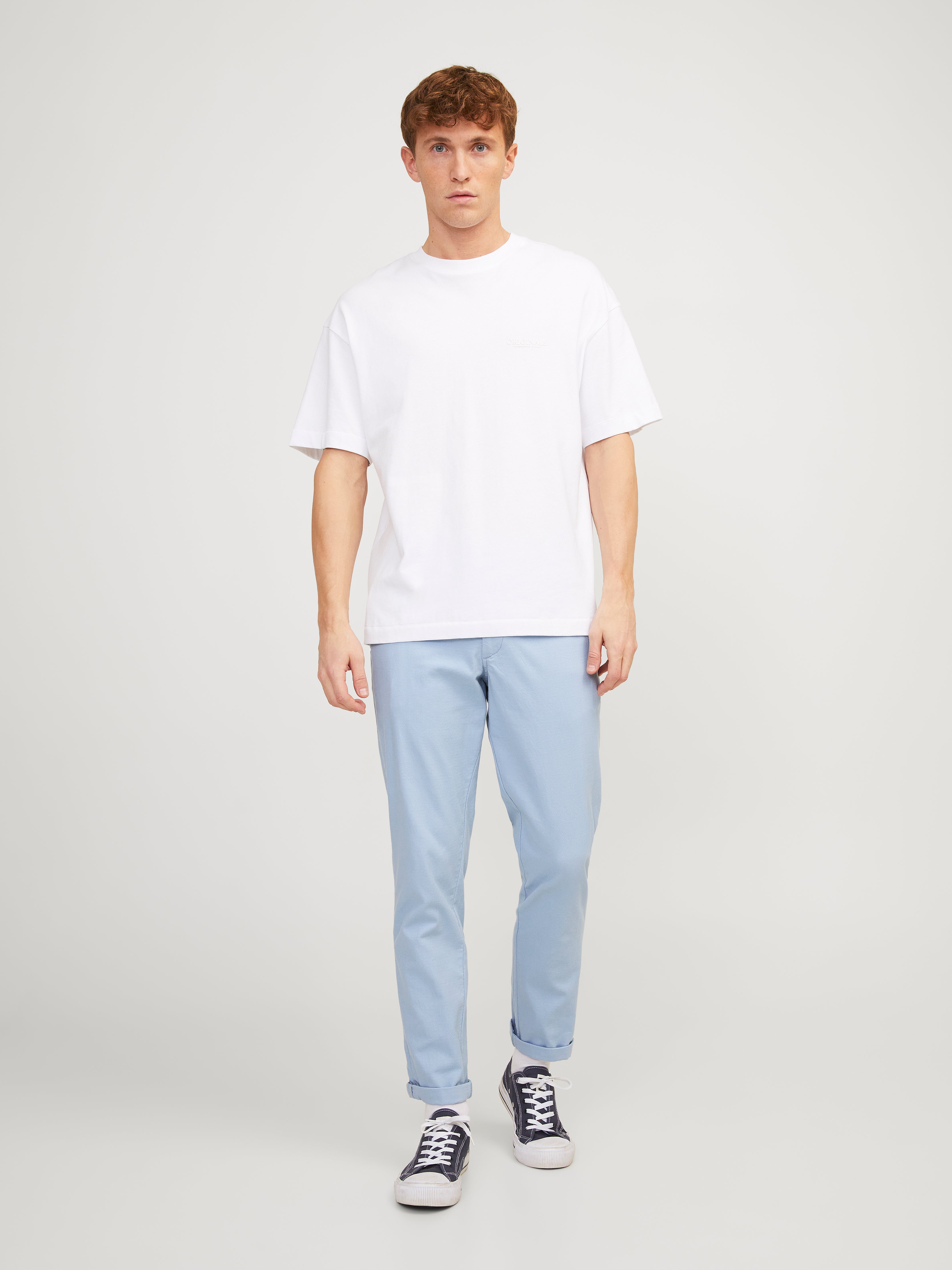 Modische Slim Fit Chino Hose - Main Image