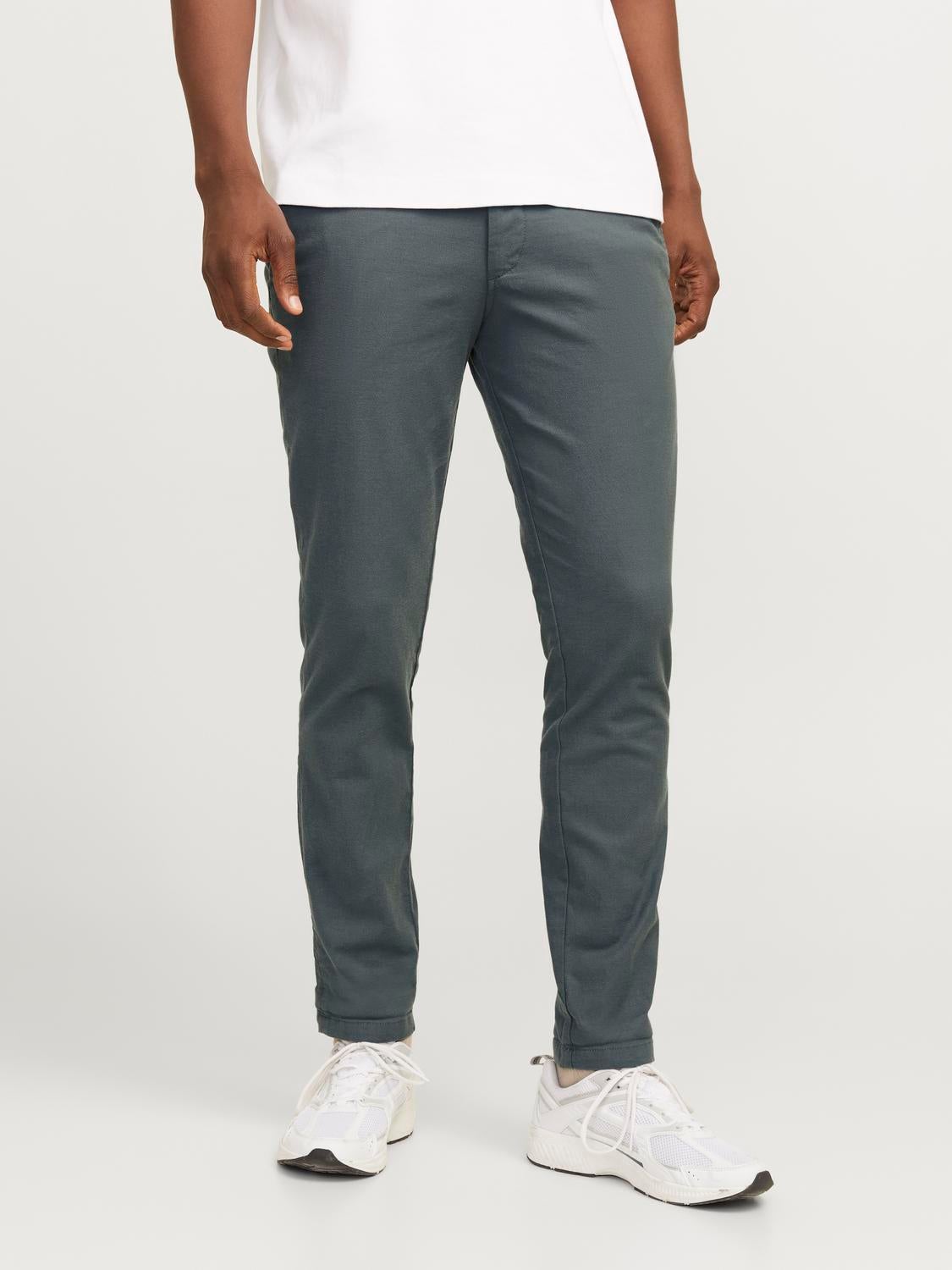 Pantalon corte chino gris shops