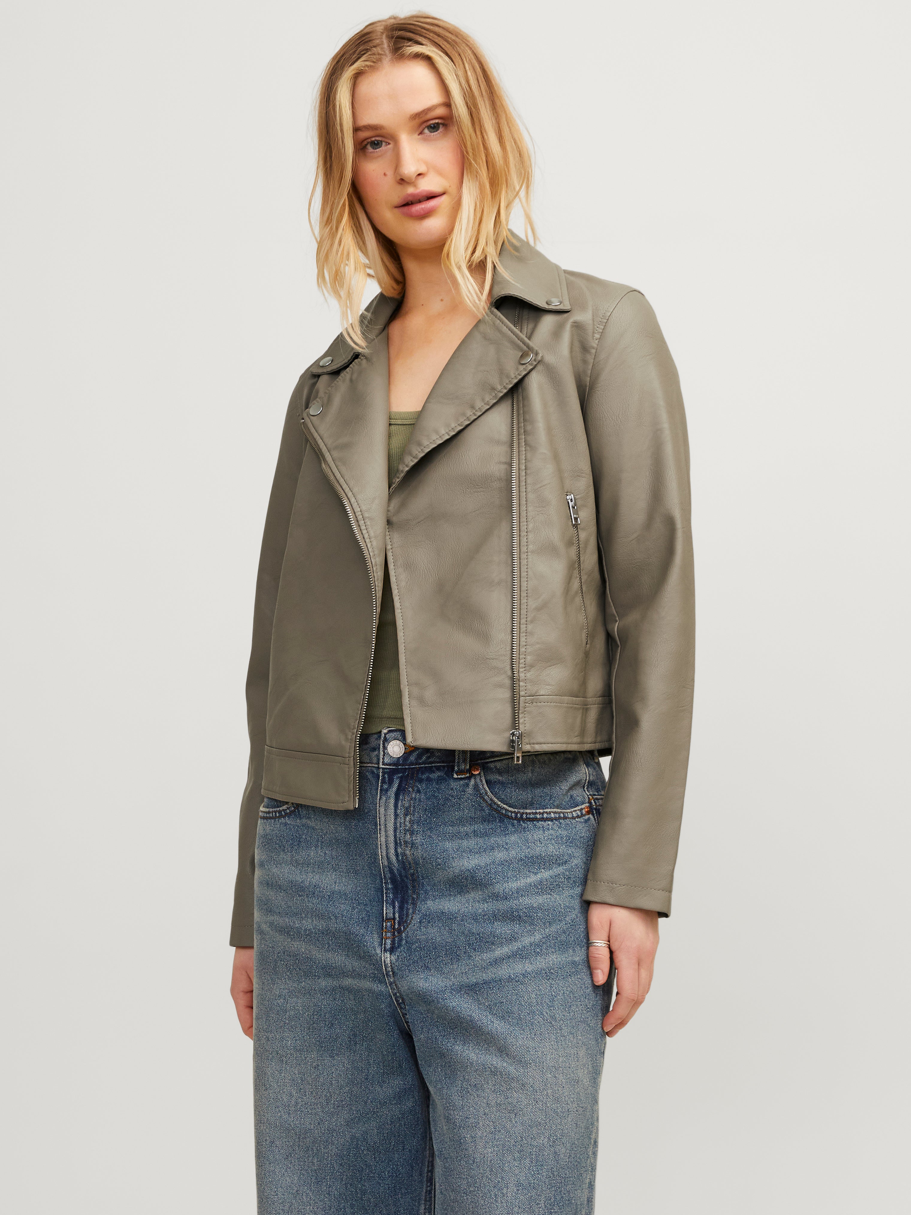 Jxgail Bikerjacke In Lederoptik