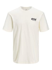 Jack & Jones Trykk T-skjorte For gutter -Whisper White - 12206448
