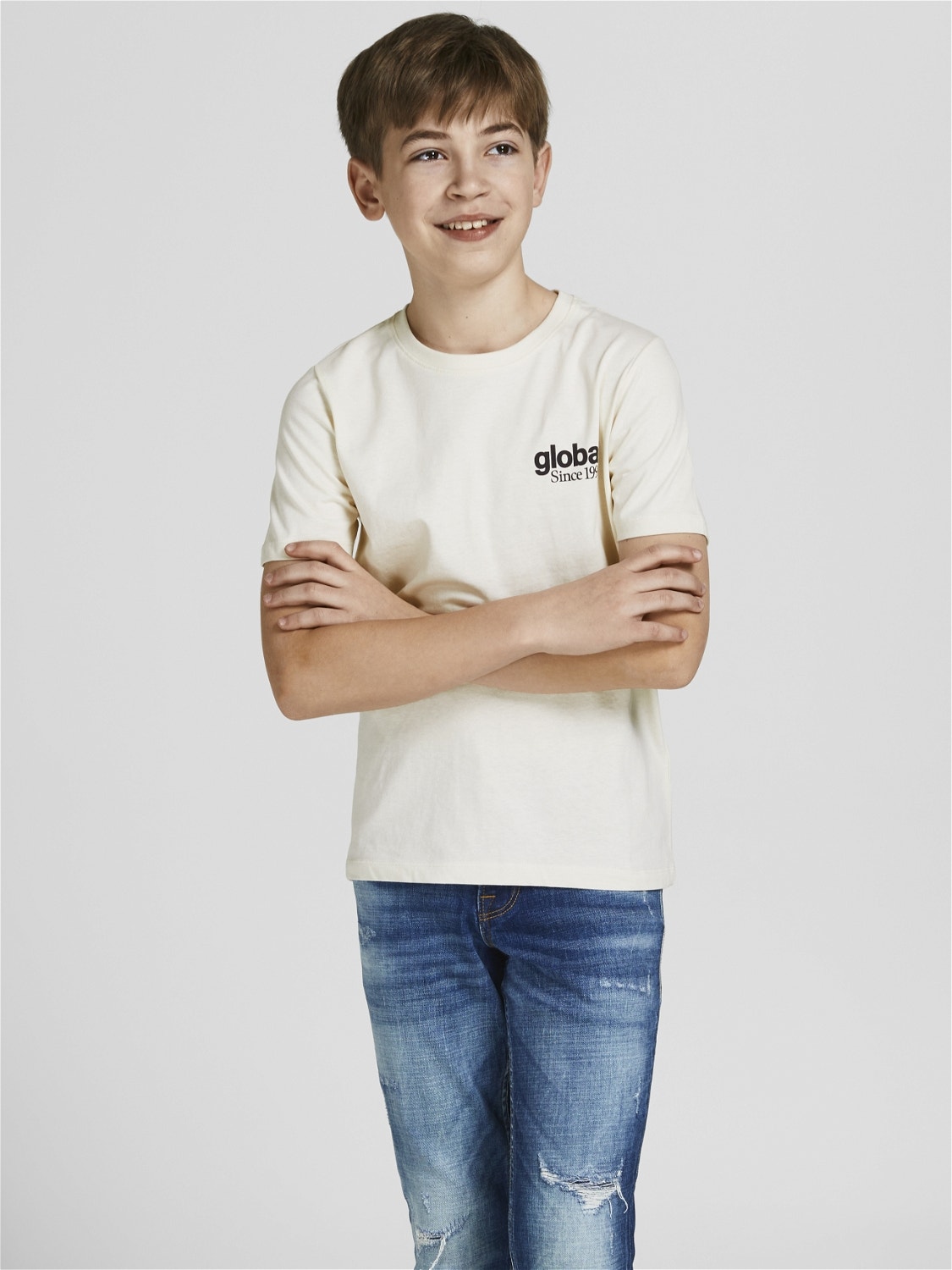 Jack & Jones Bedrukt T-shirt Voor jongens -Whisper White - 12206448