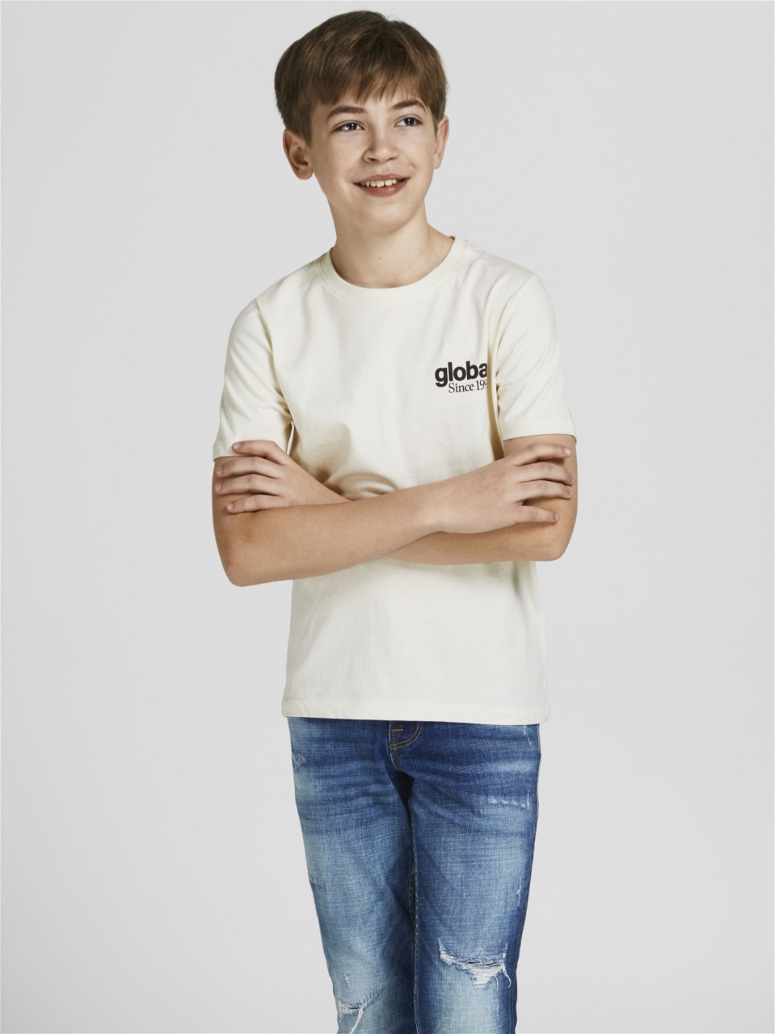 T-shirt Imprimé Pour Les Garçons - Jack & Jones - Modalova