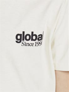 Jack & Jones Nadruk T-shirt Dla chłopców -Whisper White - 12206448