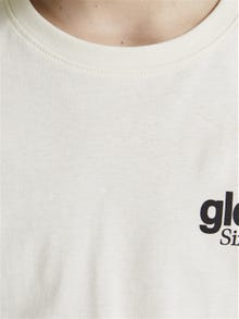 Jack & Jones Trykk T-skjorte For gutter -Whisper White - 12206448
