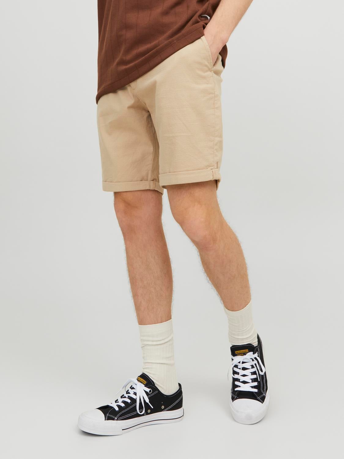 Normal Geschnitten Chino Shorts