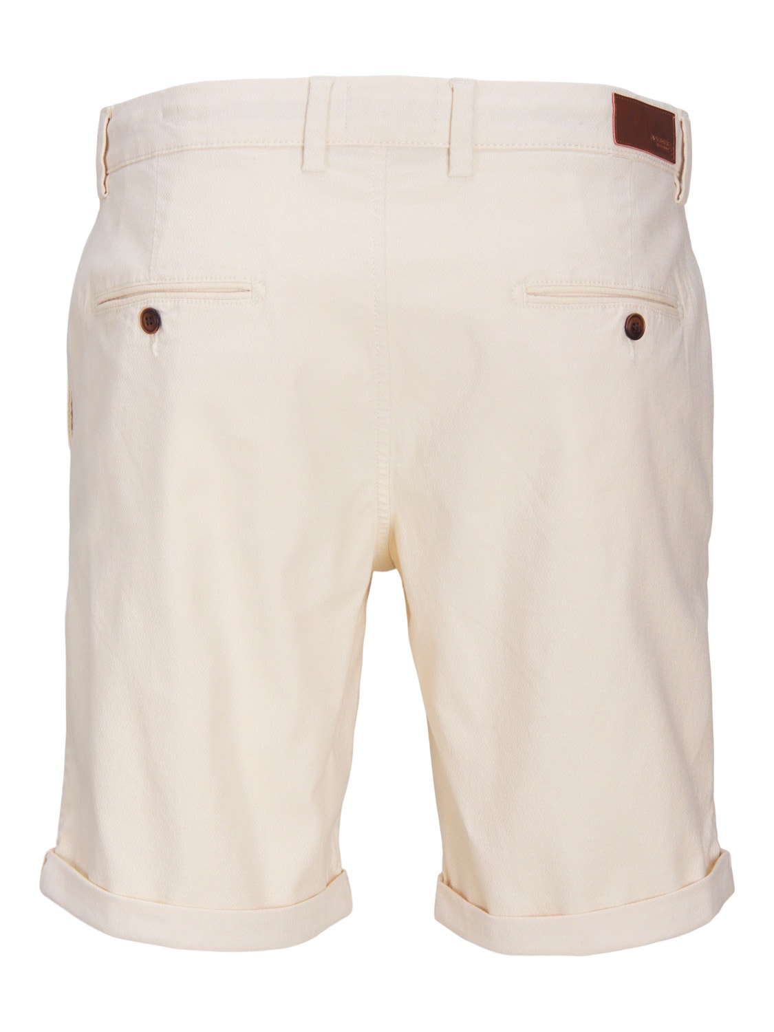 Jack & Jones Regular Fit Lühikesed puuvillased püksid -Bright White - 12206889