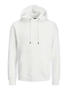 Plain Hoodie White Jack Jones
