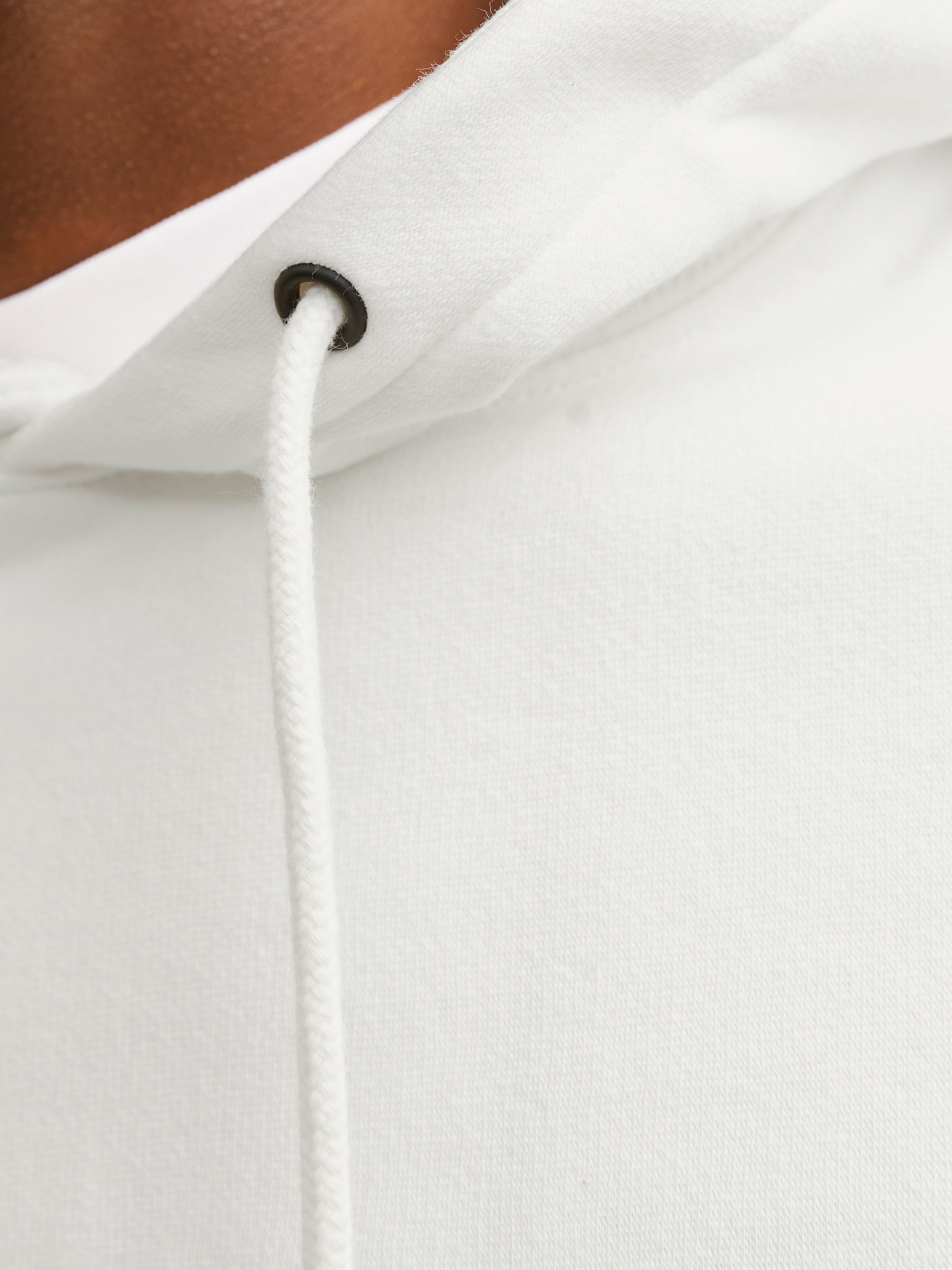 Solid hot sale white sweatshirt