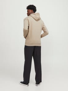 Jack & Jones Hoodie Liso -Crockery - 12208157