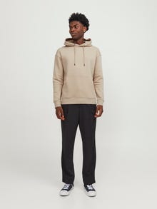 Jack & Jones Hoodie Liso -Crockery - 12208157