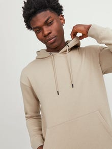 Jack & Jones Hoodie Liso -Crockery - 12208157