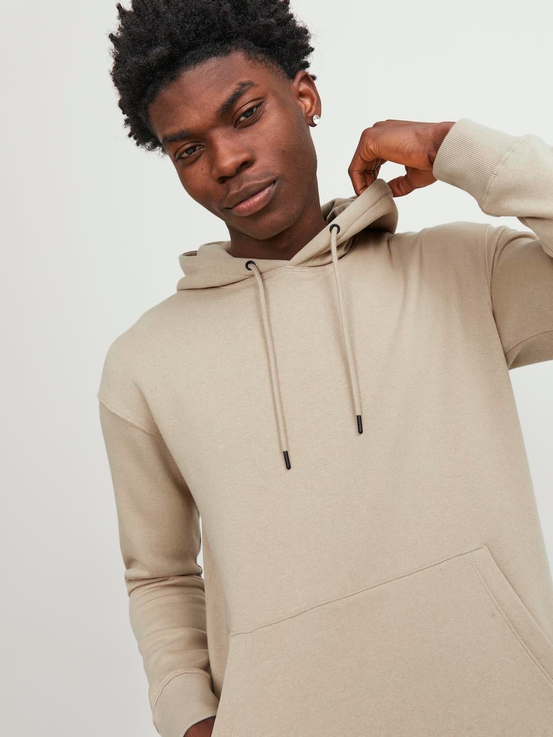 Oversized clearance hoodie beige