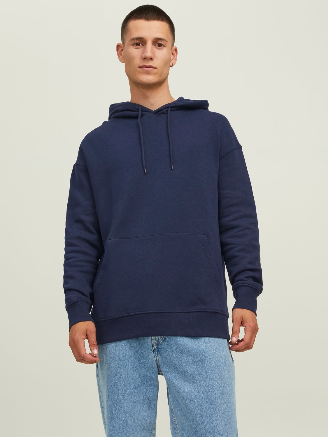 Plain Hoodie Dark Blue Jack Jones