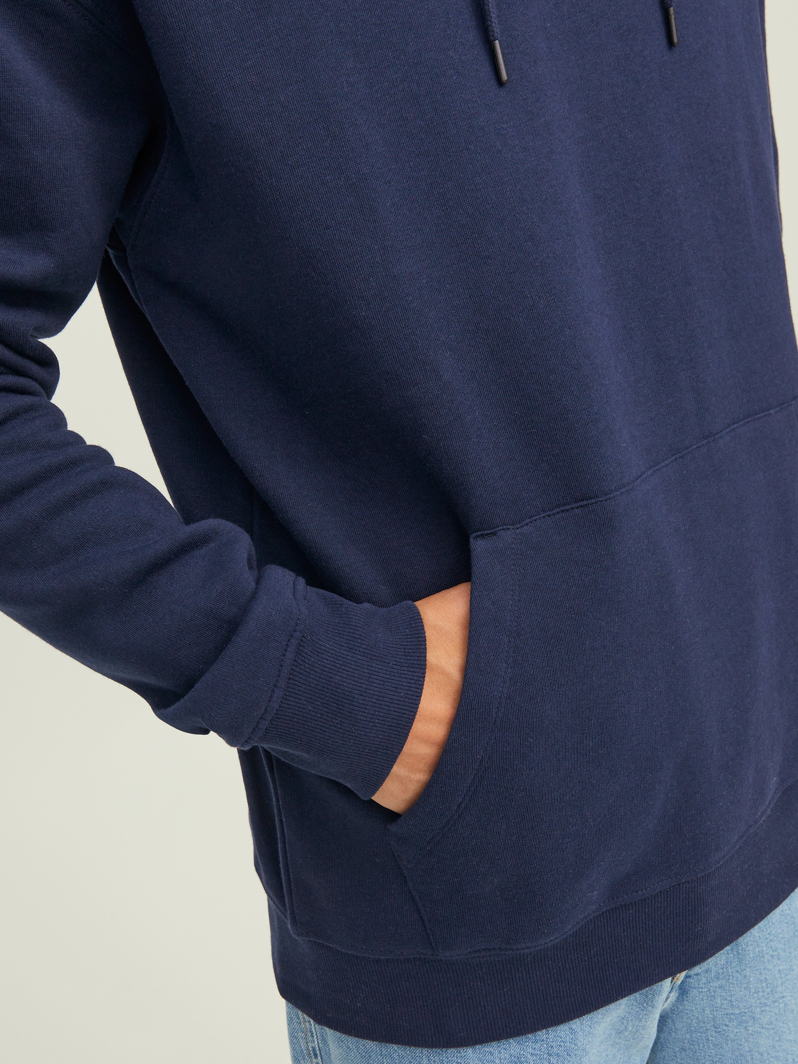 Einfarbig Kapuzenpullover | Dunkelblau | Jack & Jones®
