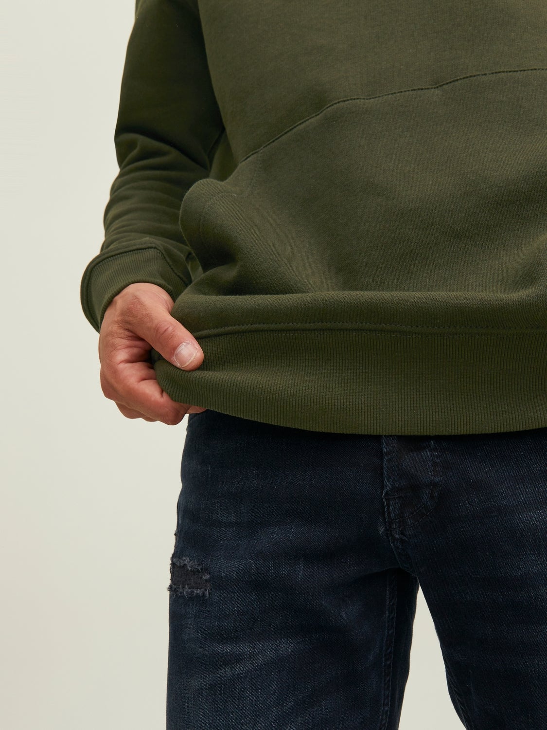 Dark olive green discount hoodie