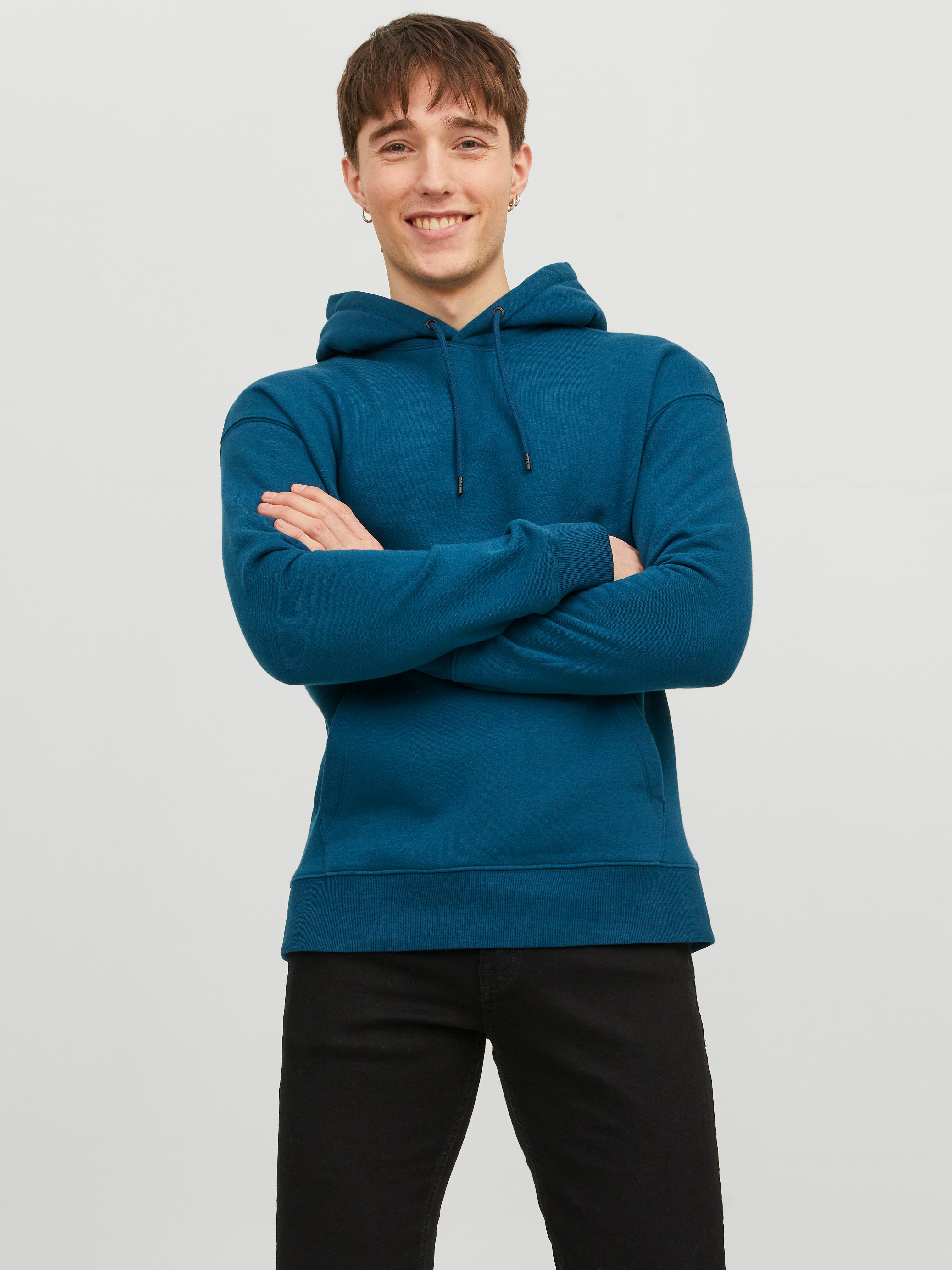 Sweat À Capuche Uni - Jack & Jones - Modalova