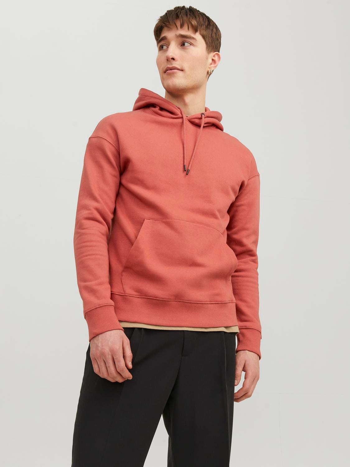 Plain red outlet hoodie