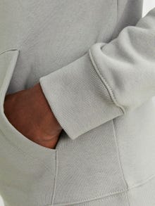 Jack & Jones Vienspalvis Megztinis su gobtuvu -Ultimate Grey - 12208157