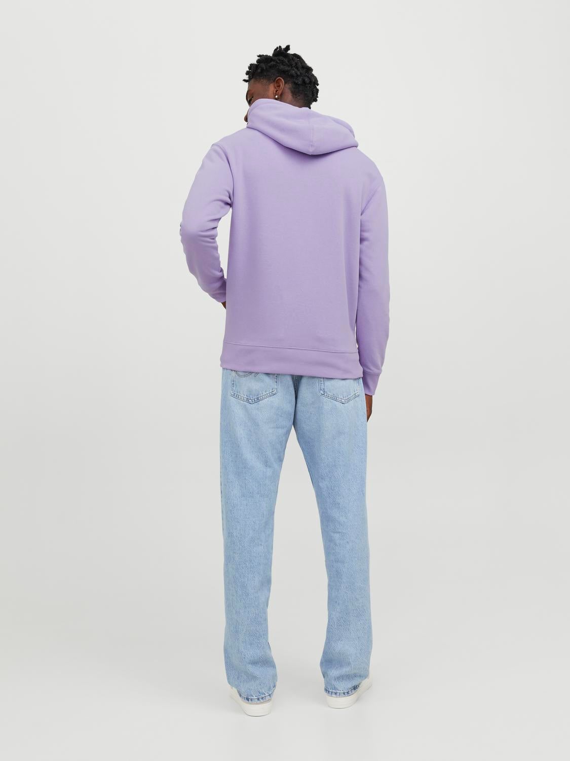 Plain Hoodie Light Purple Jack Jones