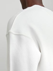 Jack & Jones Plain Crew neck Sweatshirt -Cloud Dancer - 12208182