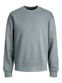 Jack & Jones Enfärgat Crewneck tröja -Sedona Sage - 12208182