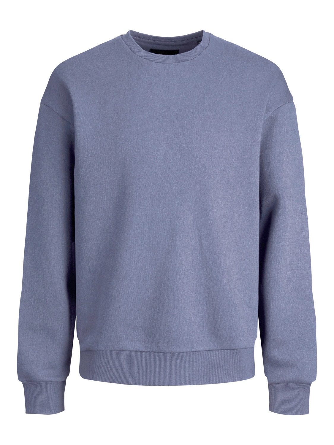 Jack & Jones Ensfarvet Sweatshirt med rund hals -Grasaille - 12208182