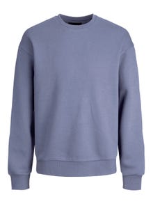 Jack & Jones Plain Crew neck Sweatshirt -Grasaille - 12208182