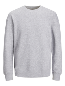 Jack & Jones Plain Sweatshirt -Light Grey Melange - 12208182