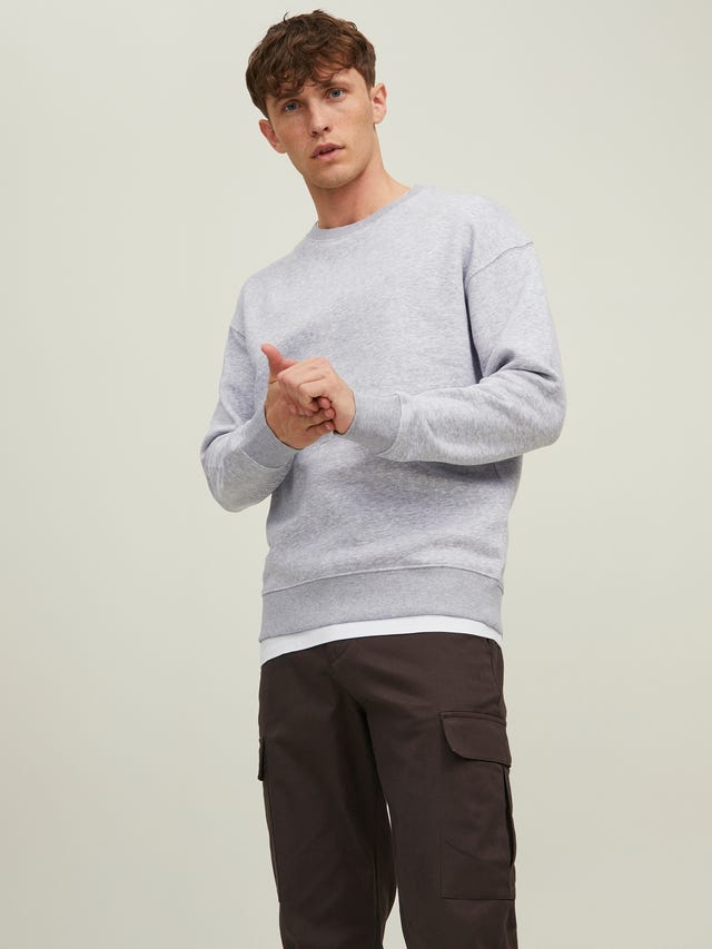 Jack & Jones Effen Sweatshirt met ronde hals - 12208182