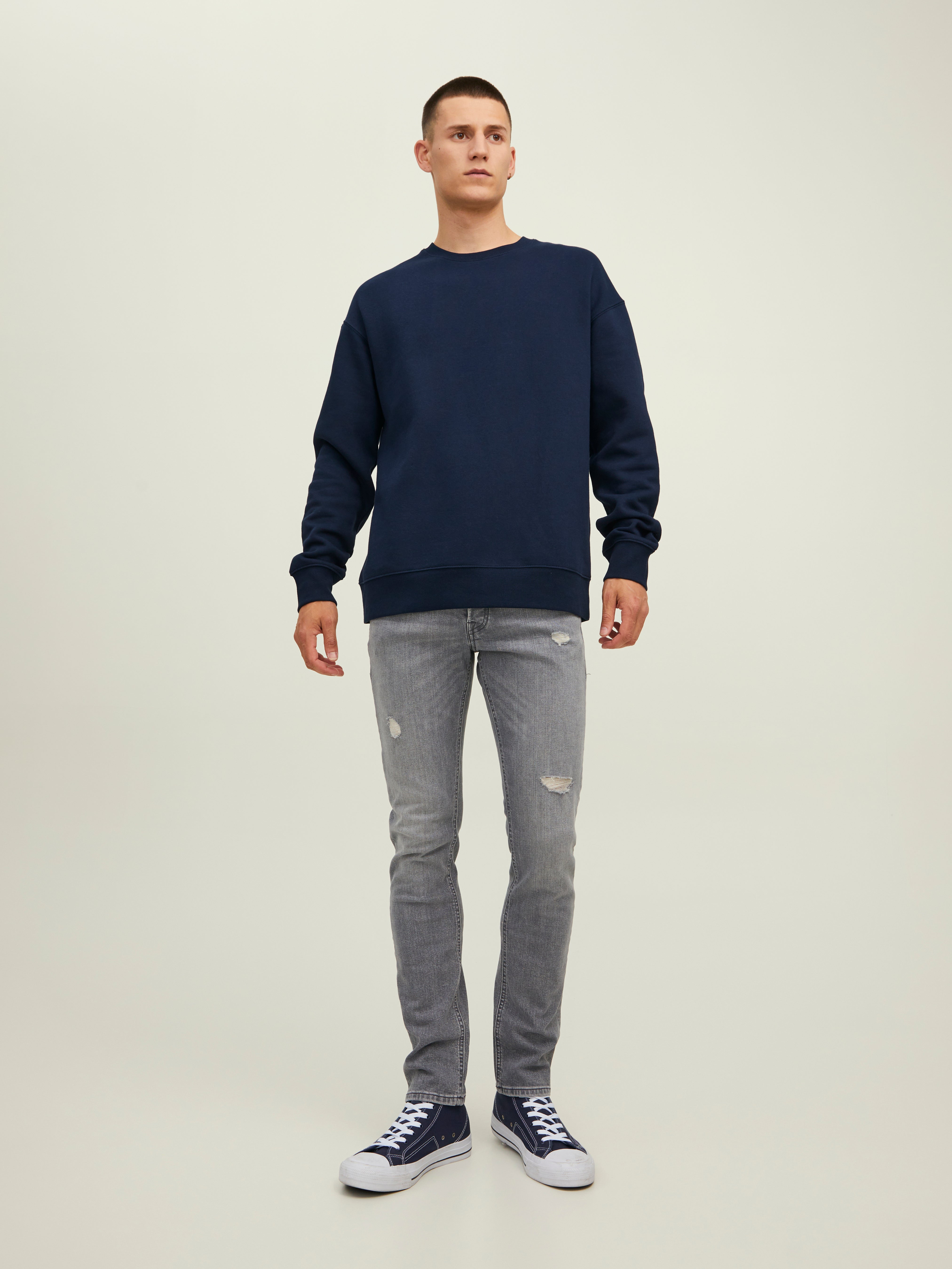 Crew neck Sweatshirt | Dark Blue | Jack 