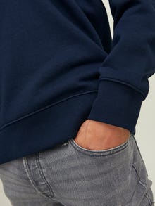 Jack & Jones Plain Crewn Neck Sweatshirt -Navy Blazer - 12208182