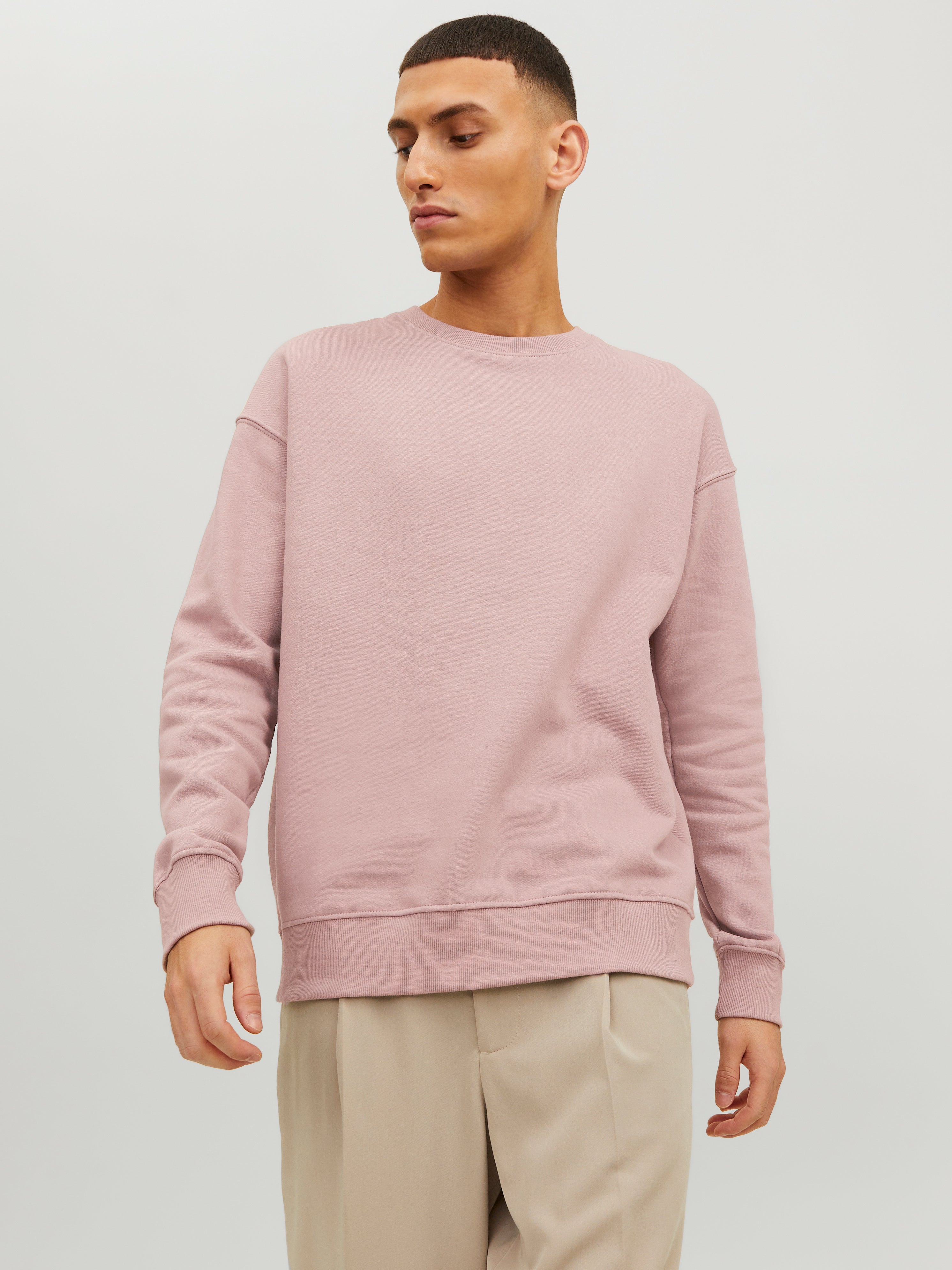 Plain O-neck sweat | Light Rose | Jack u0026 Jones®