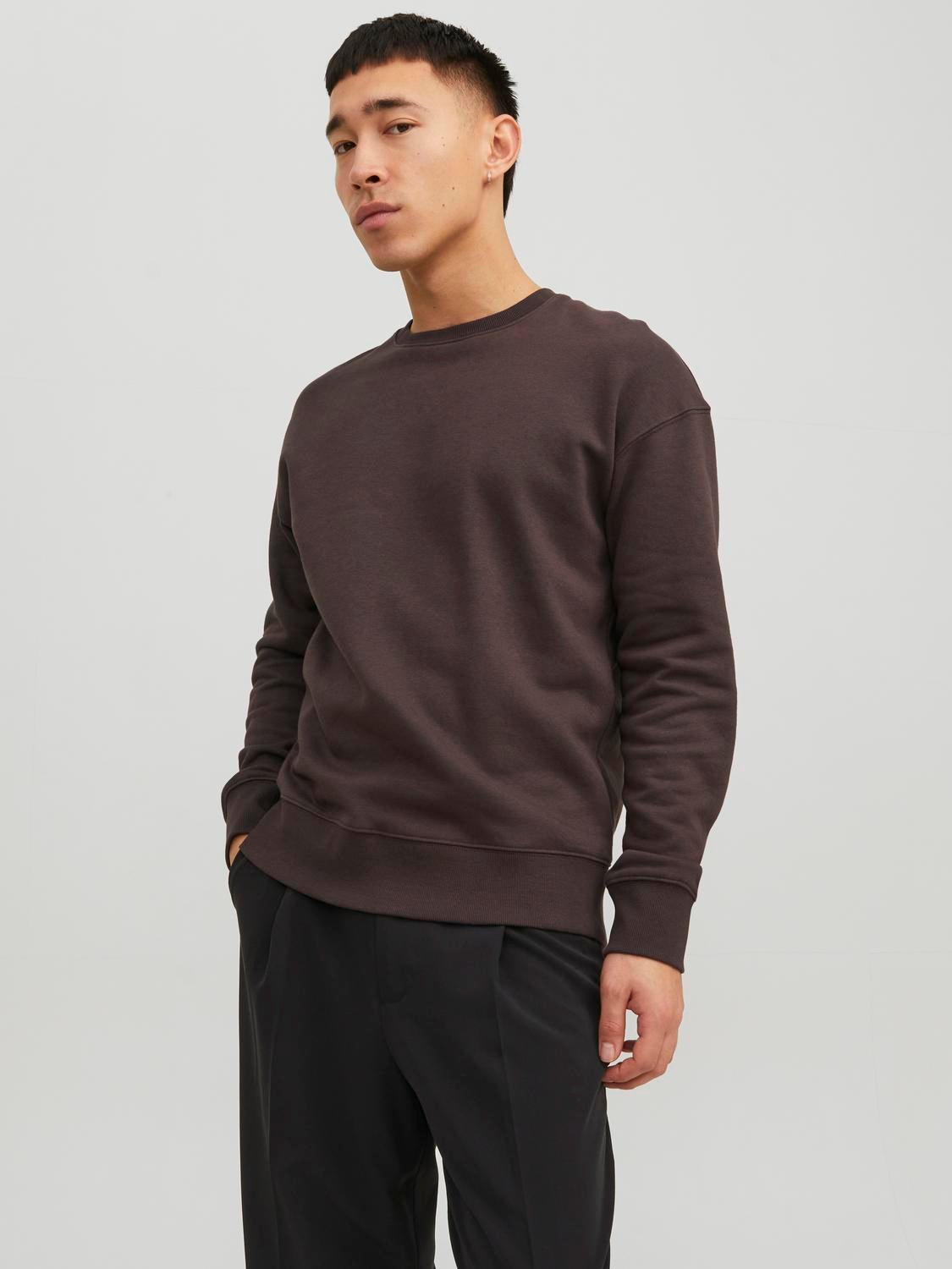 Plain hotsell brown sweatshirt