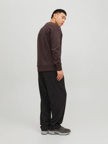 Jack & Jones Vanlig Genser med rund hals -Seal Brown - 12208182