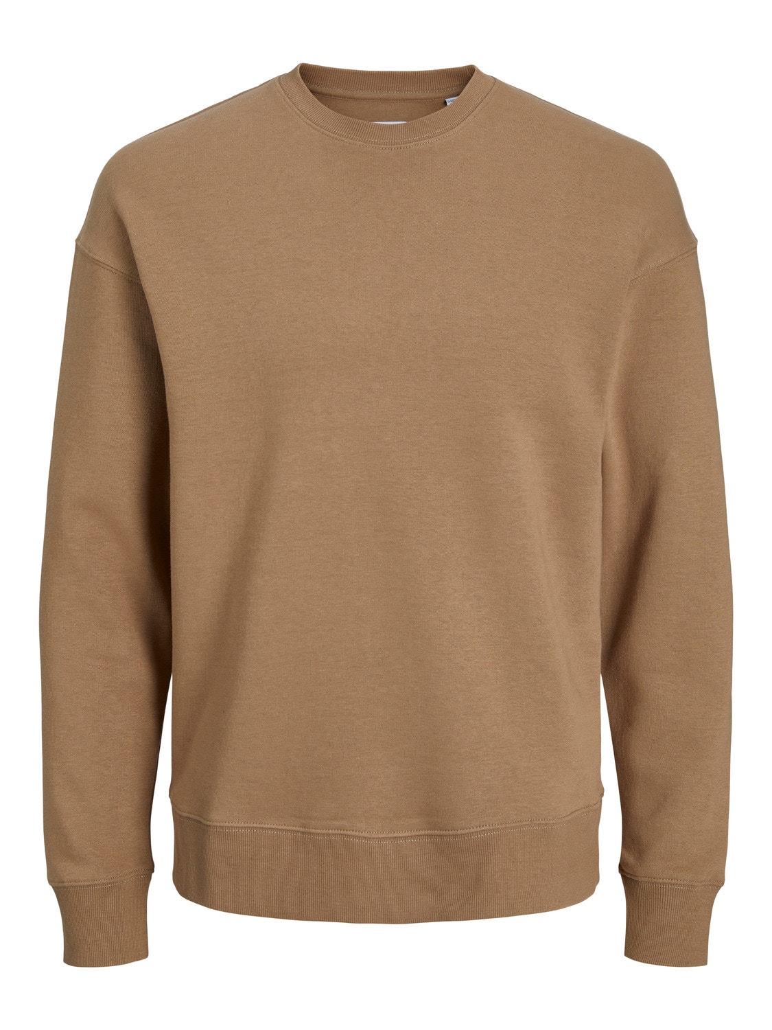 Jack & Jones Ensfarvet Sweatshirt med rund hals -Otter - 12208182