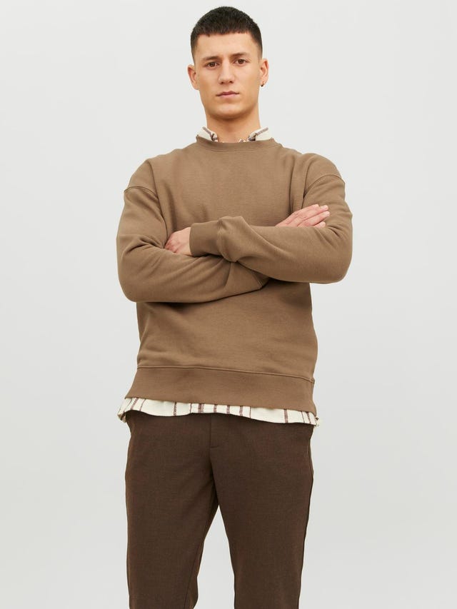 Jack & Jones Einfarbig Sweatshirt mit Rundhals - 12208182