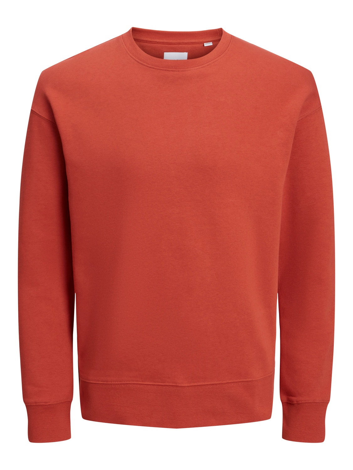 Jack & Jones Plain Crew neck Sweatshirt -Cinnabar - 12208182