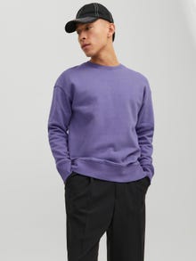 Jack & Jones Einfarbig Sweatshirt mit Rundhals -Twilight Purple - 12208182
