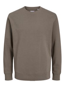 Jack & Jones Enfärgat Crewneck tröja -Bungee Cord - 12208182