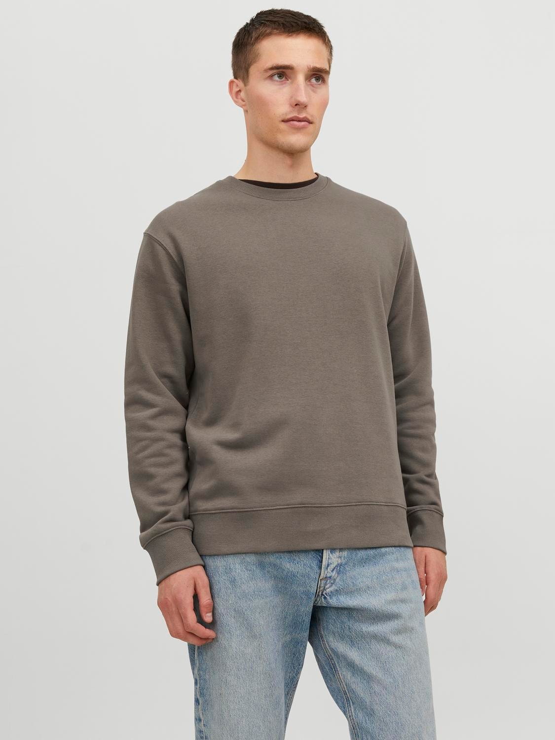 Jack & Jones Einfarbig Sweatshirt mit Rundhals -Bungee Cord - 12208182