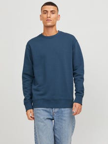 Jack & Jones Plain Crew neck Sweatshirt -Ensign Blue - 12208182
