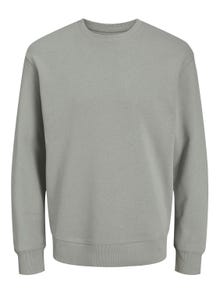 Jack & Jones Einfarbig Sweatshirt mit Rundhals -Ultimate Grey - 12208182