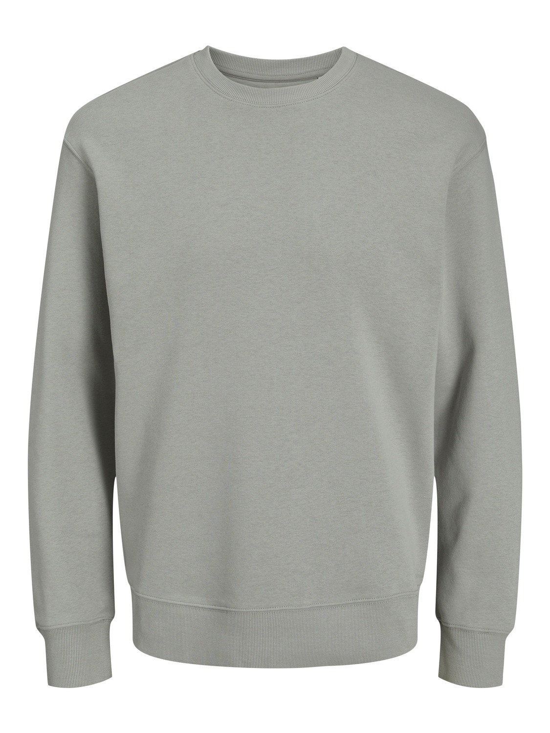 Jack & Jones Enfärgat Crewneck tröja -Ultimate Grey - 12208182