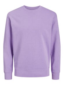 Jack & Jones Gładki Bluza z okrągłym dekoltem -Purple Rose - 12208182