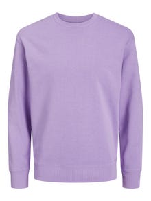 Jack & Jones Plain Crew neck Sweatshirt -Purple Rose - 12208182